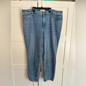 Abercrombie & Fitch Women's High Rise The Mom Jeans Size 20 long